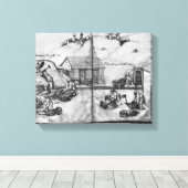 Silbermine von La Croix-aux-Mines Leinwanddruck (Insitu (Holzboden))