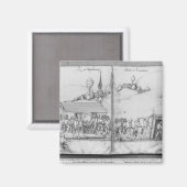 Silbermine von La Croix-aux-Mines, Lothringen 2 Magnet (Vorderseite/Rückseite)
