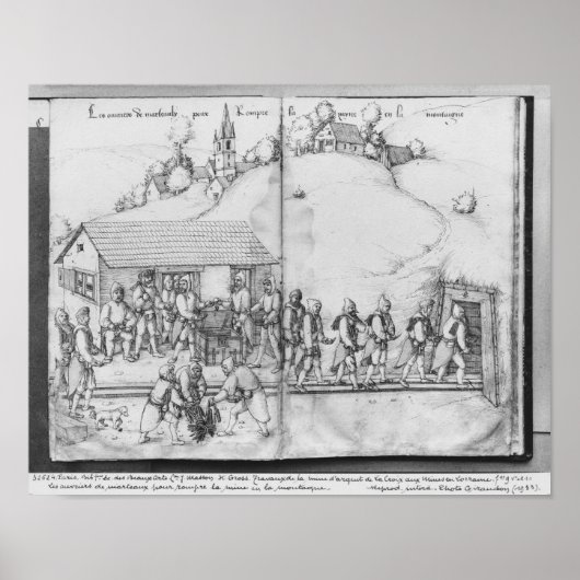 Silbermine von La Croix-aux-Mines, Lothringen 2 Poster (Vorne)