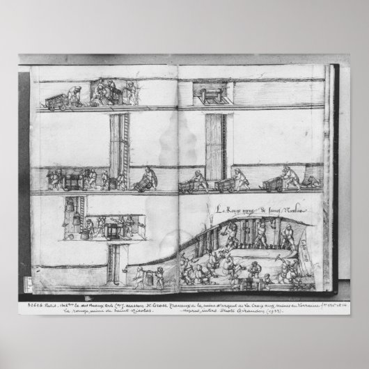 Silbermine von La Croix-aux-Mines, Lothringen 2 Poster (Vorne)