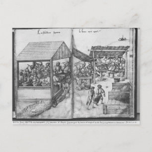 Silbermine von La Croix-aux-Mines, Lothringen Postkarte