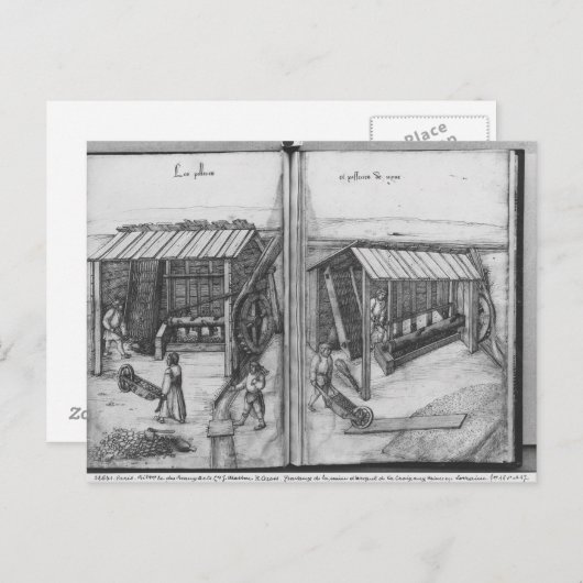 Silbermine von La Croix-aux-Mines, Lothringen Postkarte (Vorne/Hinten)