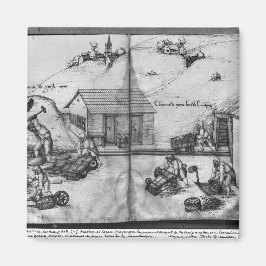 Silbermine von La Croix-aux-Mines Magnet (Vorne)
