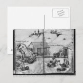 Silbermine von La Croix-aux-Mines Postkarte (Vorne/Hinten)
