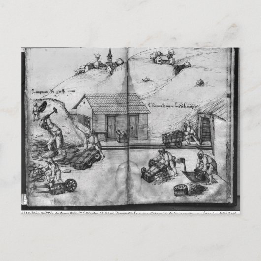 Silbermine von La Croix-aux-Mines Postkarte (Vorderseite)