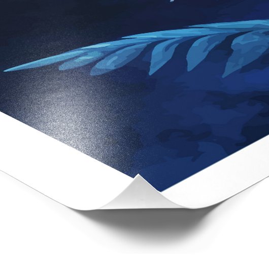 Silbermond Fotodruck (Ecke)