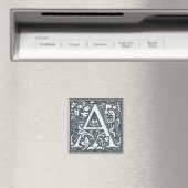 Silbermonogramm geblüht - A Magnet (In Situ (Geschirrspüler))