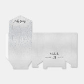 Silbermonogramm-Geburtsname Geschenkschachtel (Ungefaltet)