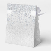 Silbermonogramm-Geburtsname Geschenkschachtel (Rückseite)