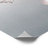 Silbermontierte Perlmuttschale Poster (Ecke)