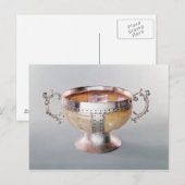 Silbermontierte Perlmuttschale Postkarte (Vorne/Hinten)