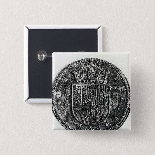 Silbermünze Button (Vorne & Hinten)