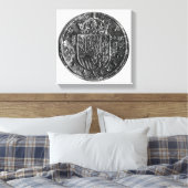Silbermünze Leinwanddruck (Insitu (Schlafzimmer))