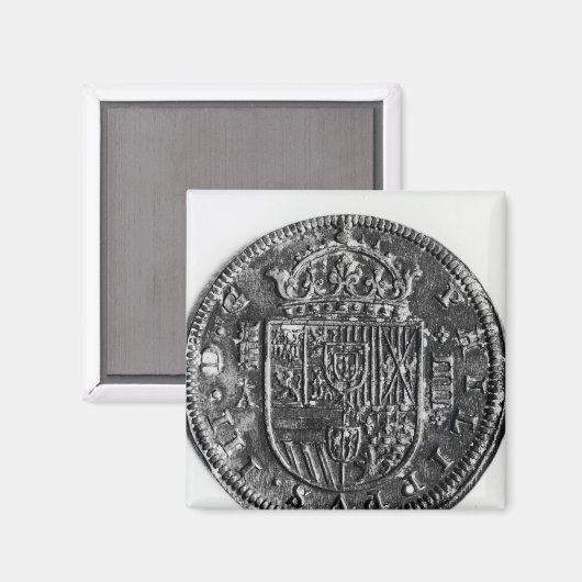 Silbermünze Magnet (Vorderseite/Rückseite)