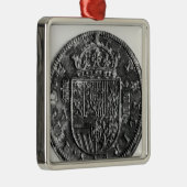 Silbermünze Ornament Aus Metall (Rechts)