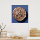 Silbermünze von Philip II. von Mazedonien Poster (Küche)