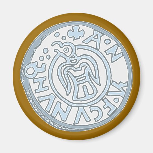 Silbermünze Wikinger silver coin vikings Magnet (Vorne)