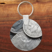 Silbermünzring Schlüsselanhänger (Vorderseite)