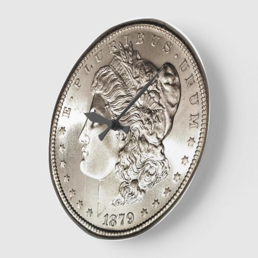 Silbermünzuhr Große Wanduhr (Winkel)