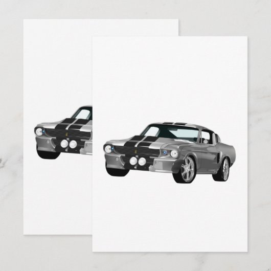 Silbermuskelwagen (Vorne/Hinten)