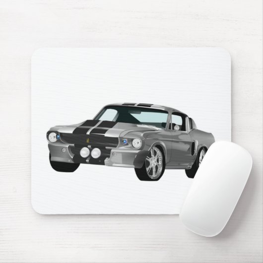 Silbermuskelwagen Mousepad (Mit Mouse)