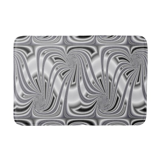 Silbermuster Badematte (Vorderseite)