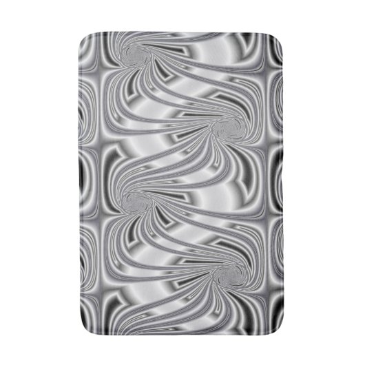 Silbermuster Badematte (Vorderseite Vertikal)
