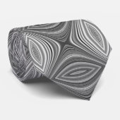 Silbermuster Krawatte (Gerollt)