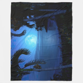 Silbernacht Fleecedecke