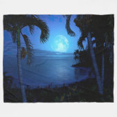 Silbernacht Fleecedecke (Vorderseite (Horizontal))