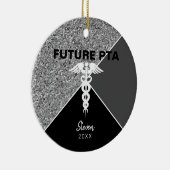 Silbername des zukünftigen Physiotherapeuten Keramik Ornament (Rechts)