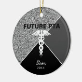 Silbername des zukünftigen Physiotherapeuten Keramik Ornament (Links)