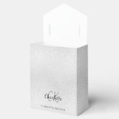 Silbername Geburtstag elegant Geschenkschachtel (Geöffnet)