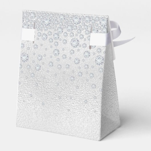 Silbername Geburtstag elegant Geschenkschachtel (Rückseite)