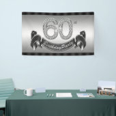 Silberne 60. Geburtstagsfeier Banner (Messeveranstaltung)