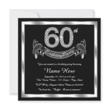 Silberne 60. Geburtstagsparty