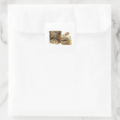 Silberne abstrakte Kunst Aufkleber Kunst (Tasche)