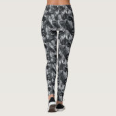 Silberne Active Wear Amaryllis Funkeln Geschenke F Leggings (Rückseite)