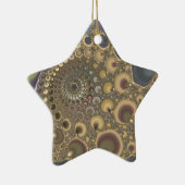 Silberne Ader! Fraktal-Kunst Keramik Ornament (Rechts)