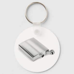 Silberne angesagte Flasche Schlüsselanhänger