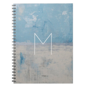 Silberne Aura des Monogramm- Notizblock