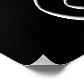 Silberne bedingungslose Liebe Poster (Ecke)
