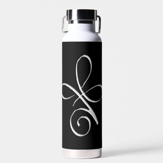 Silberne bedingungslose Liebe Trinkflasche (Vorne)