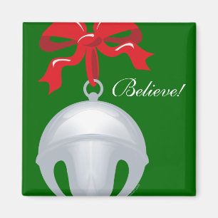 Silberne Bell-Gewohnheits-Magnet Magnet