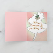 Silberne Bell-Karte Feiertagskarte (Innenseite)