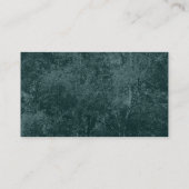 Silberne Birke - dunkles aquamarines Grün Visitenkarte (Rückseite)
