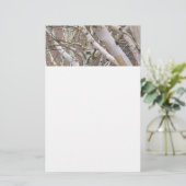 Silberne Birken-Briefpapier Briefpapier (Stehend Vorderseite)