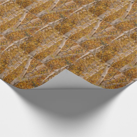 Silberne Birken-Packpapier Geschenkpapier (Ecke)