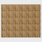 Silberne Birken-Packpapier Geschenkpapier (Flach)