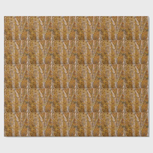 Silberne Birken-Packpapier Geschenkpapier (Flach)